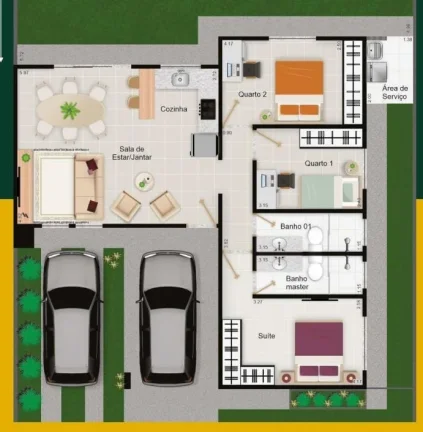 Imagem Condominio Porto Caraiva 3/4 Com Suite No Polo Empresarial