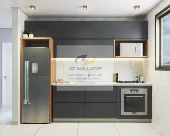 Imagem Vendo apartamento com 77m², 3 quartos s/2 suítes, sala p/2 ambientes, varanda gourmet e 2 vagas