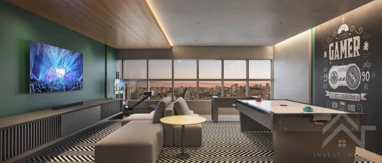 Imagem Apartamento 1 Dormitório (40m2) c/ SKY BAR no 34º Andar | Próximo ao Metrô Borba Gato