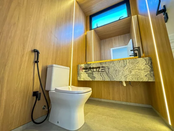 Imagem Casa alto padrão com 3 suítes e escritório à venda, 311 m² por R$ 3.200.000 - Condomínio Jardim Vila Paradiso - Indaiatuba/SP