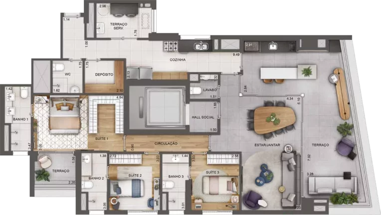 Imagem Apartamento em Chácara Santo Antônio (Zona Sul) - São Paulo SP