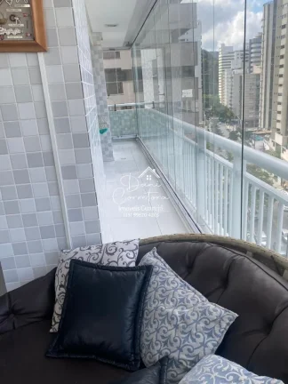 Imagem Apartamento à venda em Guarujá-SP, Vila Alzira: 3 quartos, 1 suíte, 2 salas, 2 banheiros, 2 vagas de garagem, 126m².