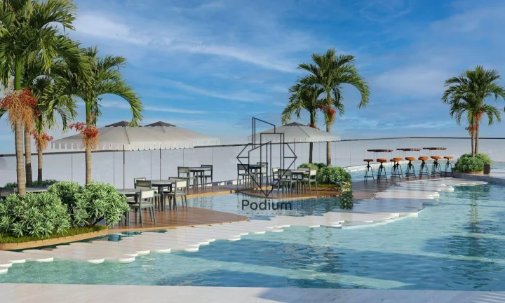 Imagem Flats studio com varanda / sacada a 460m da praia do Bessa - FL0541