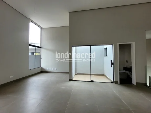 Imagem Casa Nova no Condomínio Tangará – Parque Tauá, Londrina: 3 suítes, área gourmet, quintal amplo, alto padrão e lazer completo na Zona Sul!