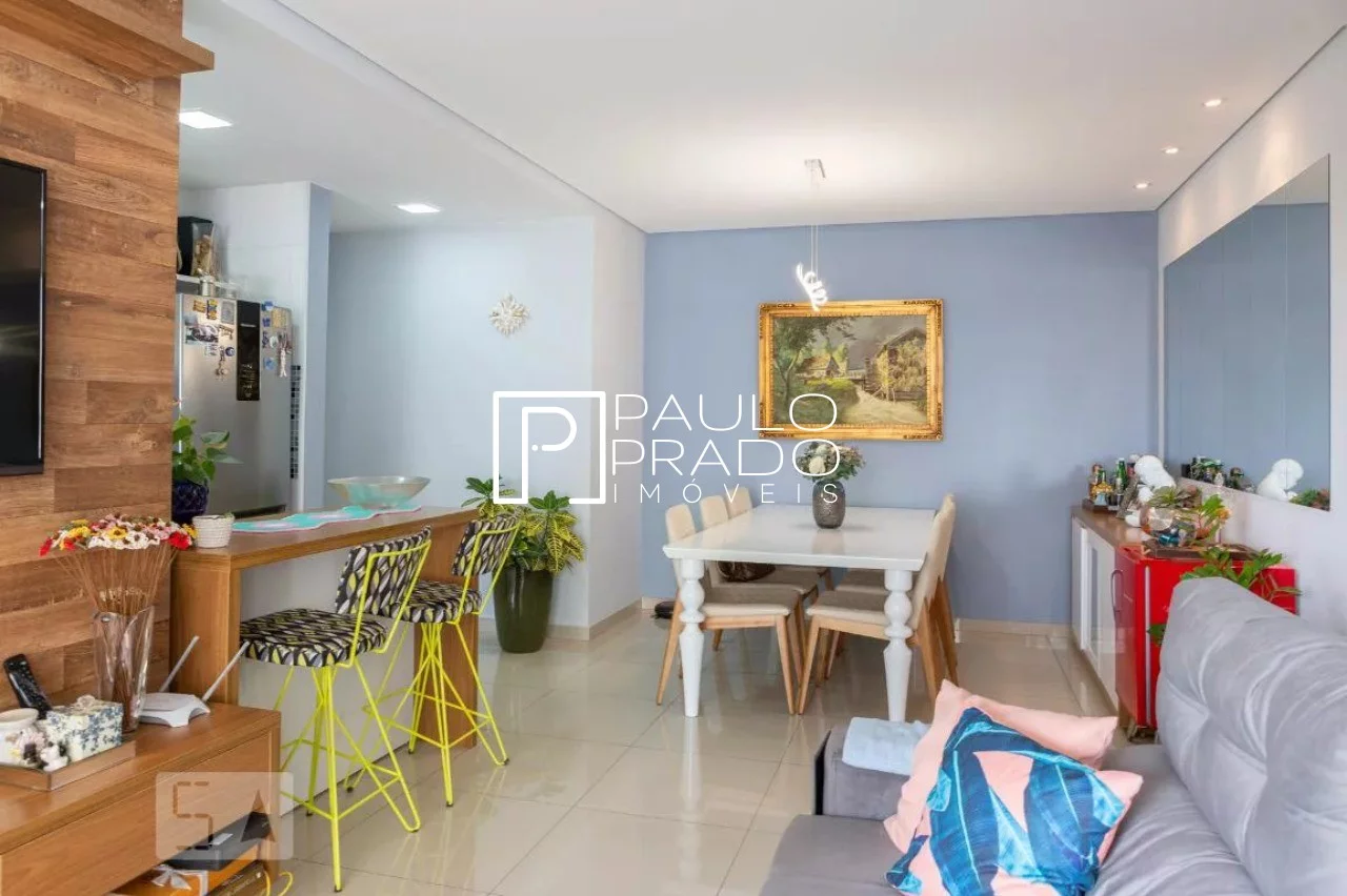 Imagem Este apartamento de 3 quartos, sendo 1 suíte, 2 salas, 2 banheiros, 2 vagas de garagem e incríveis 87,00 m2 para venda na Lapa