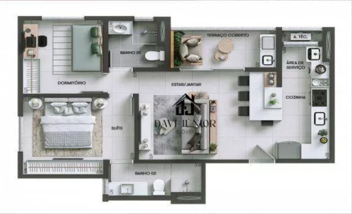 Imagem Apartamento à venda, 68 m² por R$ 660.000,00 - Alto da Boa Vista - Sorocaba/SP