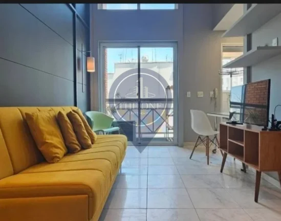 Imagem Studio de Luxo no Paraíso: 1 quarto, 1 suíte, 1 sala, 2 banheiros, 1 vaga - São Paulo-SP.