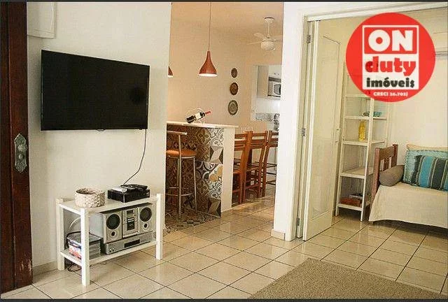 Imagem Apartamento com 1 dormitório à venda, 55 m² por R$ 398.000,00 - Jardim Três Marias - Guarujá/SP