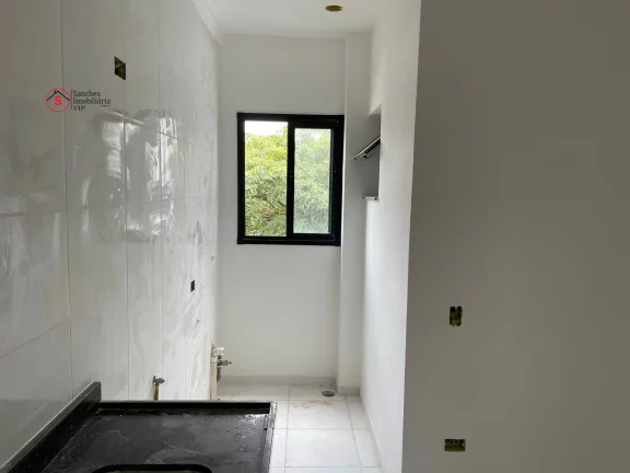 Imagem Lindo apartamento de 30m, com 1 dormitório, lavanderia, cozinha, sala e banheiro numa planta super bem resolvida.