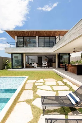 Imagem CASA DE ALTO PADRÃO EM CONDOMÍNIO PRIVILEGIADO NO GUARUJÁ – 5 SUÍTES, ÁREA GOURMET E BEACH HOUSE