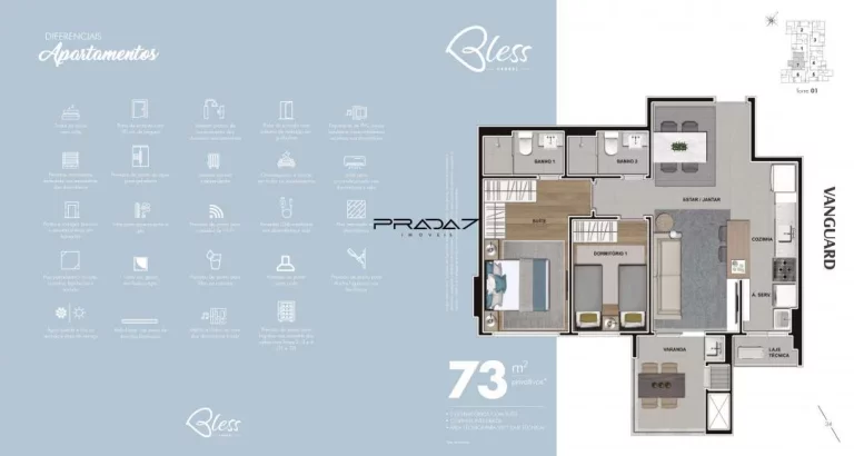 Imagem Apartamento com 3 Dormitorio(s) localizado(a) no bairro Cabral em Curitiba / PARANA Ref.:27