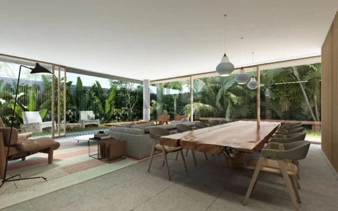 Imagem Descubra o seu refúgio de tranquilidade e sofisticação no coração de São Paulo! Esta casa garden deslumbrante, projetada pelo renomado Studio MK27 -