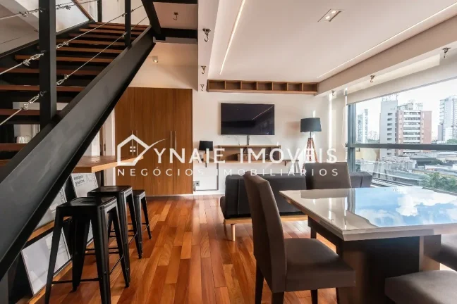 Imagem Apartamento para locação no Brooklin Paulista, São Paulo-SP - 1 quarto, 1 suíte, 1 vaga de garagem e 64m² de área!
