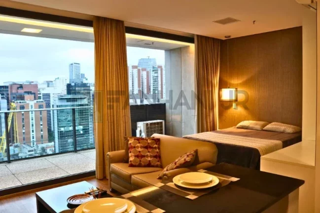 Imagem Apartamento para locação na Vila Olímpia, São Paulo-SP: 1 quarto, 1 suíte, 1 sala, 1 banheiro, 2 vagas, 68m². Venha conferir!