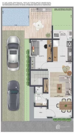 Imagem Casa duplex em construção, 3 dormitórios à venda por R$ 420.000,00- Condomínio BUONA VITTA - Morros - Teresina/PI