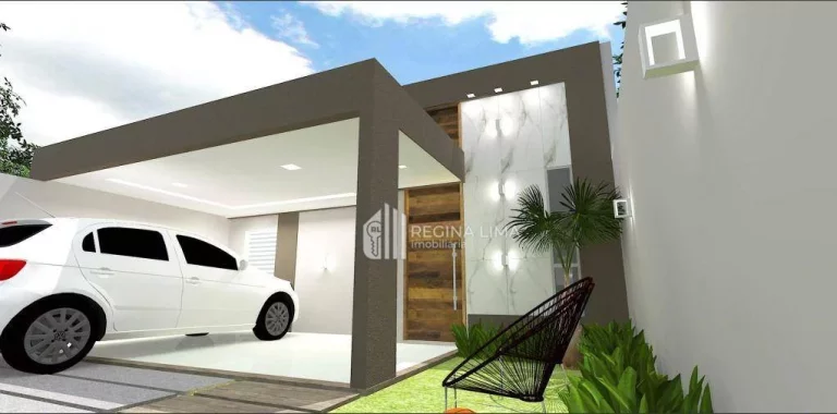 Imagem Casa PREMIUM em construção, 3 dormitórios à venda por R$ 345.000,00 - VIVENDAS DO ALVORADA RESIDENCE - Parque Alvorada - Timon/MA