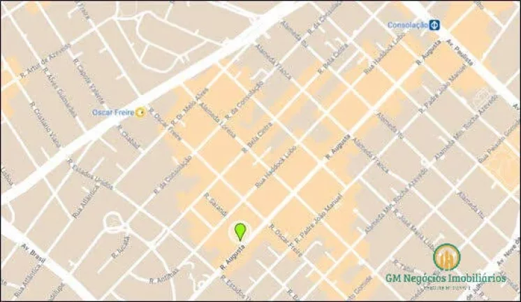 Imagem Loja/sobreloja 10 metros de frente na Rua Augusta, Local Nobre, com 1328m2