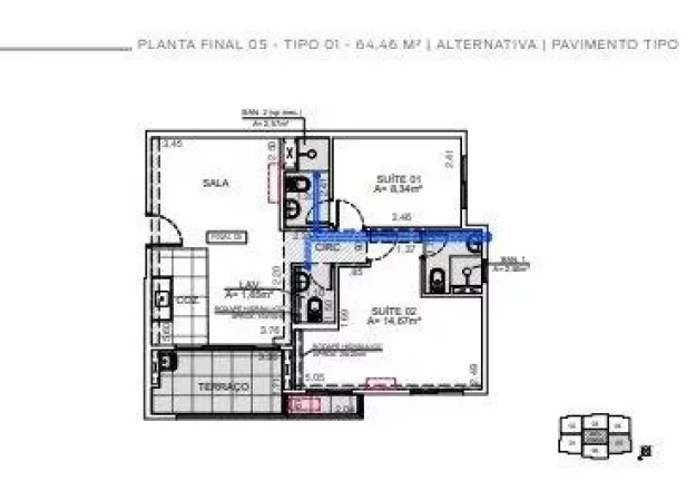 Imagem Apartamento com 2 quartos, 64m2, à venda em Osasco, Vila Yara