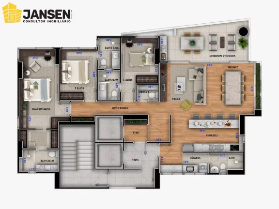 Imagem APARTAMENTOS UM POR ANDAR, C/ 03 SUÍTES NO BAIRRO DE TAMBAÚ