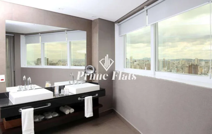 Imagem Flat disponível para venda no Hotel Cadoro São Paulo na Consolação, com 27m², 1 dormitório e 1 vaga