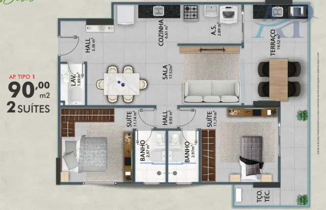 Imagem Apartamento Alto Padrão em Guilhermina Praia Grande/SP