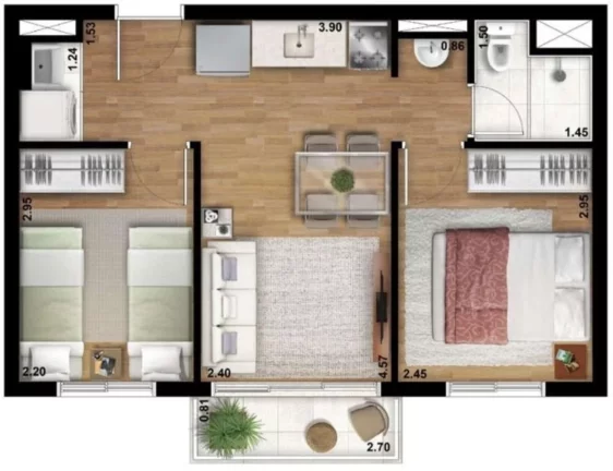 Imagem Apartamento com 1 quarto em Vila Sabrina São Paulo SP, comprar apartamento com 1 dormitório em Vila Sabrina São Paulo SP