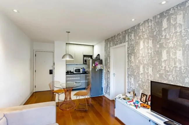 Imagem Apartamento 44M², 1Q, 1 Suíte, 1 Banheiro, 1 Vaga, Academia, Piscina, Churrasqueira, Salão de Jogos, Coworking, Lavanderia, Espaço Gourmet.