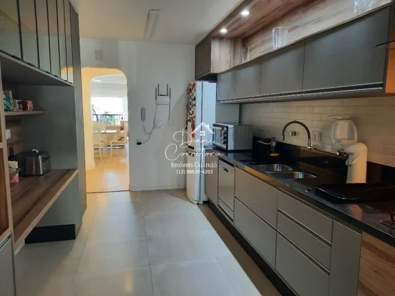 Imagem Apartamento à venda em Guarujá-SP, Pitangueiras: 3 quartos, 1 suíte, 2 salas, 3 banheiros, 2 vagas de garagem, 171m².