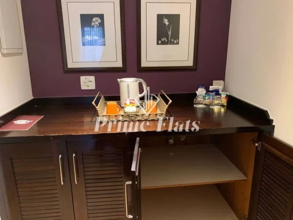 Imagem Flat disponível para locação no Quality Suites Alphaville, com 40m², 1 dormitório e 1 vaga