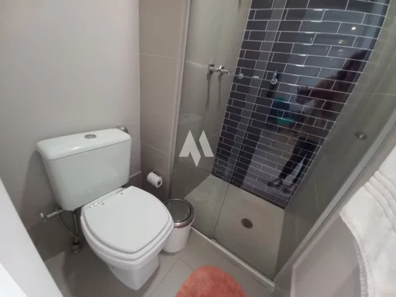 Imagem Apartamento/flat mobiliado com 1 dormitório vista mar aluguel - Pompéia/Santos-SP