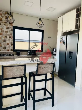 Imagem Sobrado ,Condominio em indaiatuba, estudo permuta no ABC menor valor , 3 Dorms c suite , varanda , piscina , bairro Residencial London Park, Indaiatuba