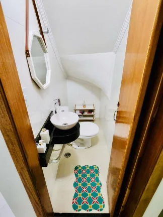 Imagem Sobrado com 2 dormitórios para alugar, 135 m² por R$ 3.800/mês - Campestre - Santo André/SP