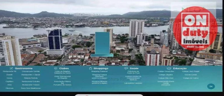 Imagem Lançamento Apartamento com 2 suítes à venda, 99 m² a partir R$ 1.201.000 - Ponta da Praia - Santos/SP