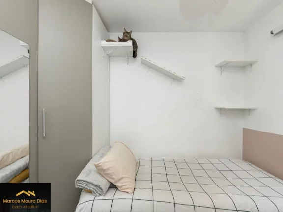 Imagem Apartamento à venda, 48 m2, 2 dormitórios, 1 vaga, varanda, Vila Anastácio, Edifício com Lazer