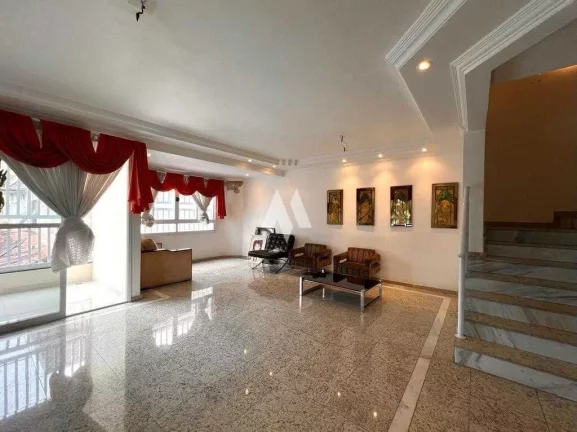 Imagem Casa Geminada Triplex à venda com 4 dormitórios e lazer privativo no Embaré de Santos/SP