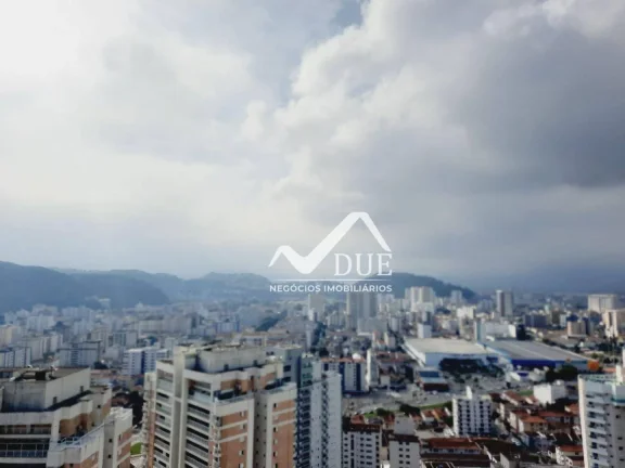 Imagem Cobertura com elevador interno, 3 suítes, 3 vagas, 33o andar à venda, 343 m² por R$ 3.700.000 - Gonzaga - Santos/SP