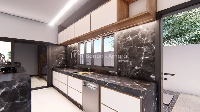 Imagem Casa em construção com sala com pé direito duplo, cozinha, churrasqueira fechada e coberta integr...