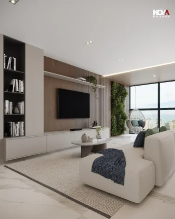 Imagem Explore o seu novo lar no Skyline Proeng Home, um incrível apartamento à venda na Praia de Itapari...