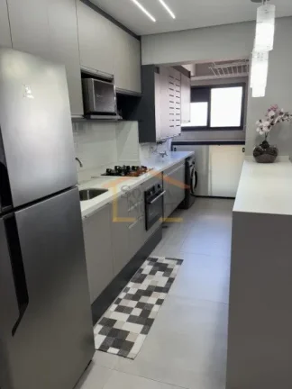 Imagem Apto com 2 dormitórios, sendo 1 suítes, sala p/ 2 ambientes, varanda gourmet, banheiro social, coz...