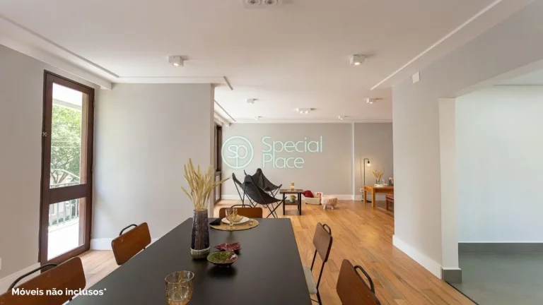 Imagem Excelente apartamento com 198m² no Jardim América Living super espaçoso com varanda e amplos jane...