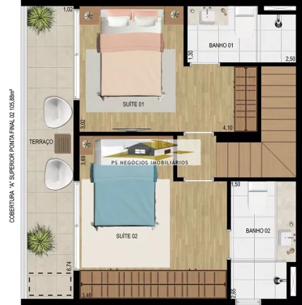 Imagem Cobertura Duplex para venda na Saúde