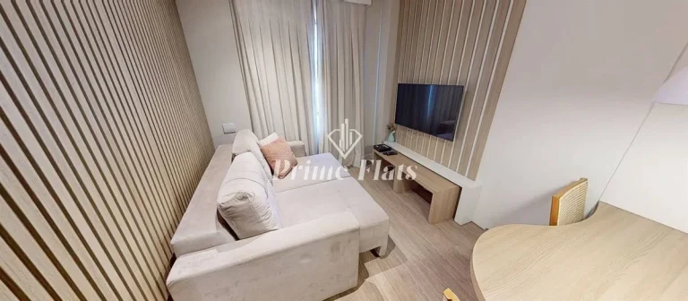 Imagem Flat disponível para venda no Mercure São Paulo Moema Times Square Hotel, com 42m², 1 dormitório e 1 vaga de garagem