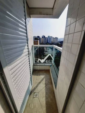 Imagem Apartamento com 1 quarto em prédio com lazer perto do VLT, à venda, 42 m² por R$ 293.000 - Macuco - Santos/SP