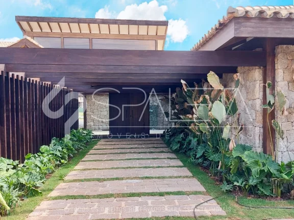 Imagem Lindíssima mansão tropical em fase avançada de construção à venda na Fazenda Boa Vista