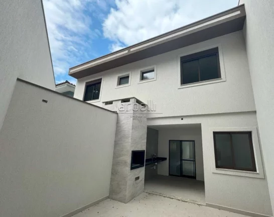 Imagem Sobrado com 170 M² com 3 dormitórios suítes, sala, lavabo, cozinha, área de serviços, churrasqu...