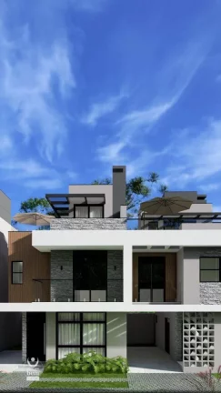 Imagem Sobrado no bairro Hauer com 3 quartos (1 suíte), 109,43m² à venda por R$ 719.000 - Hauer - Curitiba/PR