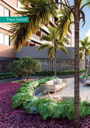 Imagem Excelente apartamento com varanda privativa de frente para Talude, com 2 quartos sendo uma Suite.