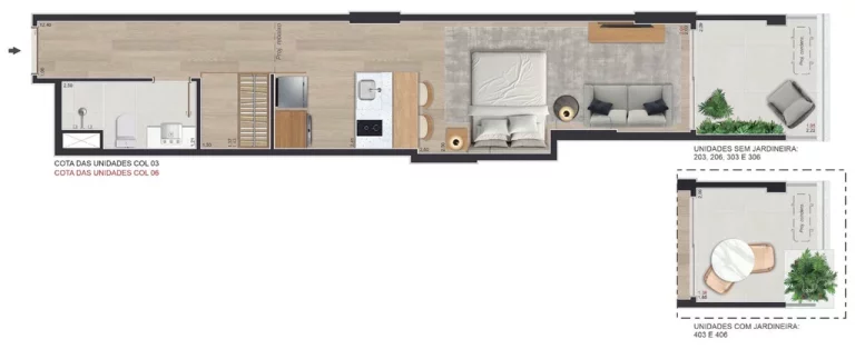 Imagem Studio para Venda em Rio de Janeiro / RJ no bairro Ipanema