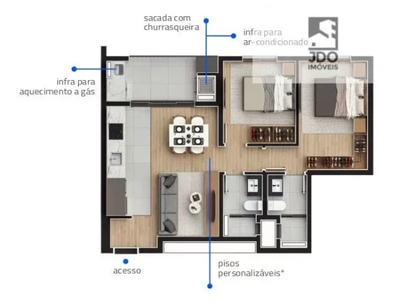 Imagem Apartamento a Venda no bairro Cabral - Curitiba, PR