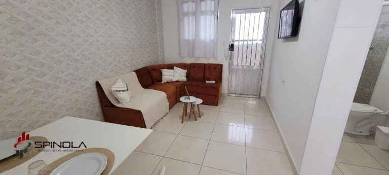 Imagem Apartamento com 1 dormitório à venda, 47 m² por R$ 270.000,00 - Vila Guilhermina - Praia Grande/SP